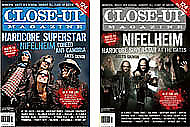 Två omslag till Close-Up nr 97 med Hardcore Superstar och Nifelheim