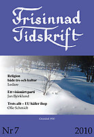 Omslag Frisinnad tidskrift 7 2010