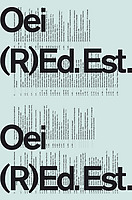 Omslag OEI nr 37-38, ljust blått med svart text: Oei (R)ed. Est.