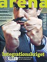 Omslag Arena: arg man med mustasch