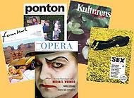 omslag till de fem nominerade tidskrifterna