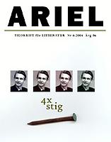 Omslag Ariel med text: 4 x Stig och fyra bilder på Stig Dagerman