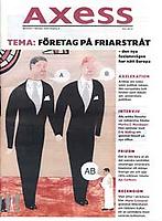 omslag Axess: två män som gifter sig och texten: "Tema: Företag på friarstråt"