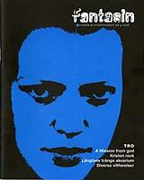 Omslag Fantasin nr 4/06: ansikte i blått på svart bakgrund