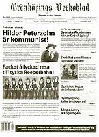 Grönköpings Veckoblad - förstasidan
