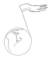 en jordglob som är en not