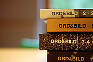 Fyra nummer av Ord&Bild i stapel