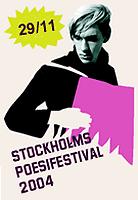 poesifestivalreklam - svartvis kille med rosa dragspel