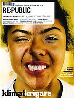 Omslag Re:public Service nr 3/07, porträttbild, tjej med två olika ansiktsfärger