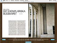 Skärmdump: ett uppslag ur Paletten som det ser ut när man läser på tidningar.info